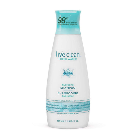 Live Clean Fresh Water Hydrating Shampoo 350mL - YesWellness.com