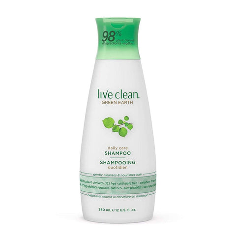 Live Clean Green Earth Daily Care Shampoo 350mL - YesWellness.com