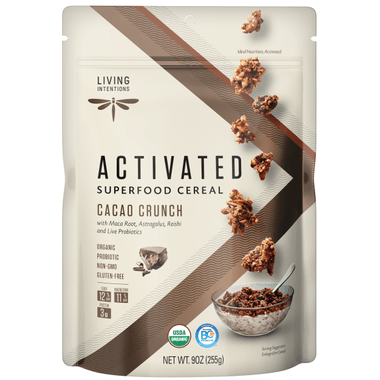 Living Intentions Activated Superfood Cereal Cacao Crunch 255 grams - YesWellness.com