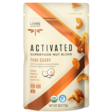 Living Intentions Activated Superfood Nut Blends Thai Curry 113 grams - YesWellness.com