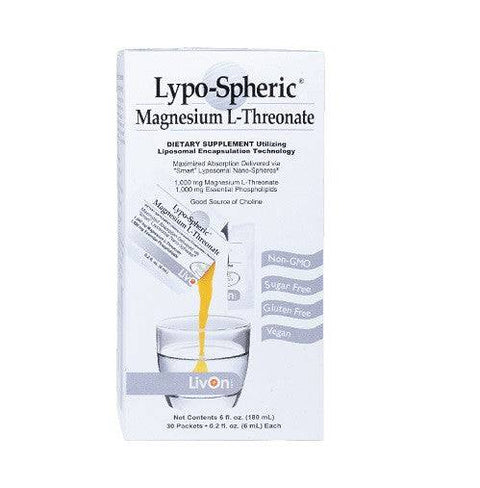 livon laboratories lypo-spheric glutathione LivOn Labs Lypo-Spheric Glutathione 30 Packet Box