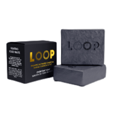 LOOP Everyday Soap Bar Pineapple Activated Charcoal  2 x 100g - YesWellness.com