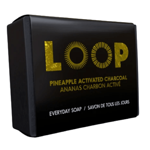 LOOP Everyday Soap Bar Pineapple Activated Charcoal  2 x 100g - YesWellness.com