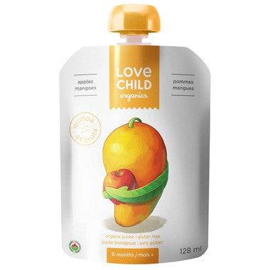 Love Child Organics Baby Food Pouch with Quinoa, Mangoes and Apples for 6 Months and Over 128 ml - YesWellness.com