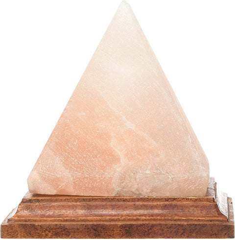 Lumiere de Sel Himalayan Crystal Salt Lamp Pyramid Shape 6-inch - YesWellness.com
