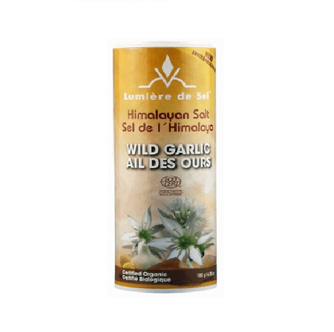 Lumiere de Sel Himalayan Salt Organic Wild Garlic Shaker 180 grams - YesWellness.com