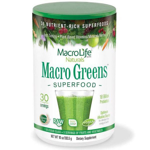 Expires June 2024 Clearance MacroLife Naturals Macro Greens 567 g - YesWellness.com