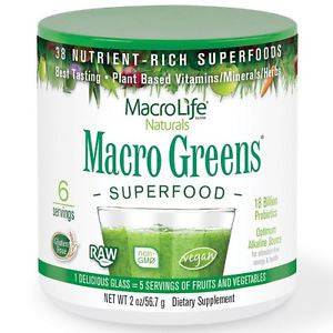 Expires June 2024 Clearance MacroLife Naturals Macro Greens Trial Size 56.7g - YesWellness.com