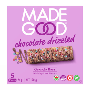 Expires December 2025 Clearance MadeGood Chocolate Drizzled Granola Bars 30 x 24g Birthday Cake