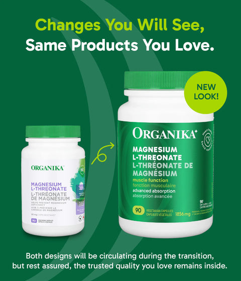 Organika Magtein Magnesium L-Threonate 90 Vegetarian Capsules