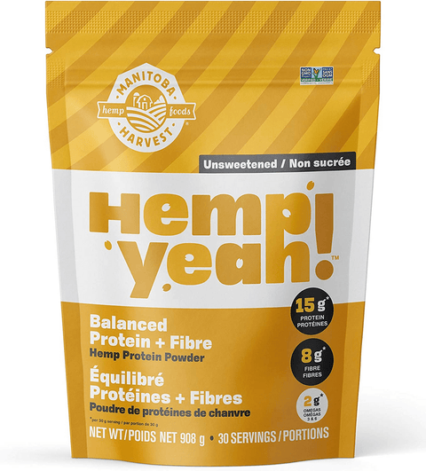 Manitoba Harvest Hemp Yeah! Balanced Protein + Fibre Hemp Protein Powder - Unsweetened - YesWellness.com