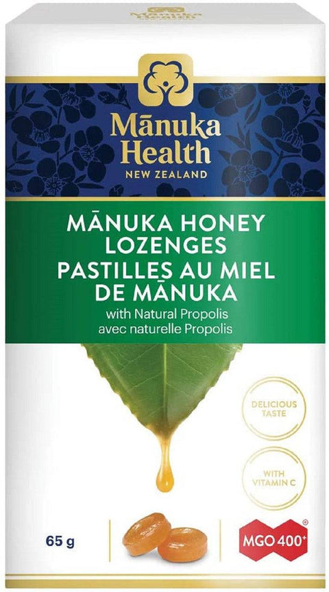 Manuka Health Manuka Honey & Propolis Lozenges MGO 400+ , 65 Grams 15 Servings - YesWellness.com