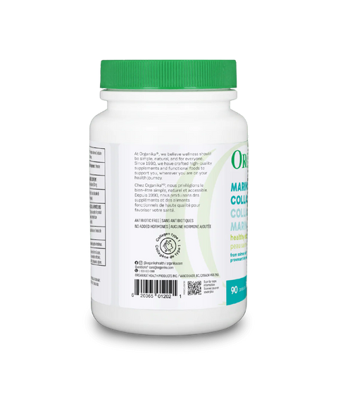 Organika Marine Collagen 1500mg - 90 capsules - Yeswellness.com
