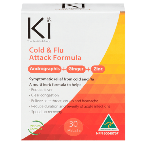 Martin and Pleasance Ki Cold & Flu Andrographis And Ginger And Zinc 30 Tablets - YesWellness.com