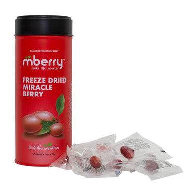 Mberry Freeze Dried Miracle Fruit Berries 1 Can - 25 count - YesWellness.com