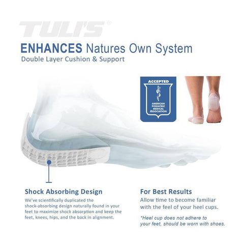 Medi-Dyne Tuli's Heavy Duty Gel Heel Cups - YesWellness.com