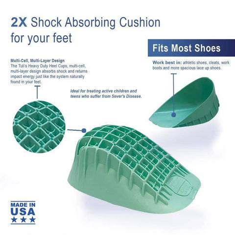 Medi-Dyne Tuli's Heavy Duty Heel Cups - YesWellness.com