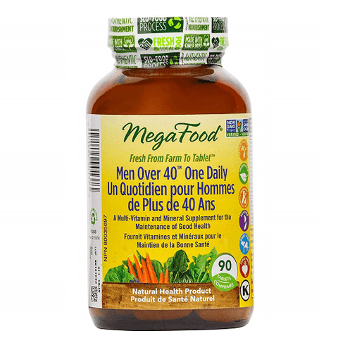 Expires July 2024 Clearance MegaFood Men Over 40 One Daily 90 Tablets - YesWellness.com