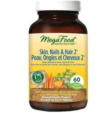MegaFood Skin, Hair & Nails 2 60 Tablets - YesWellness.com