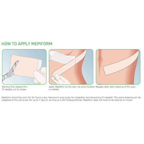 Mepiform Scar Reduction Dressings - Box of 5 - YesWellness.com