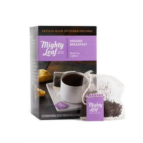 Mighty Leaf Organic Breakfast Tea - 15 Tea Bags - YesWellness.com