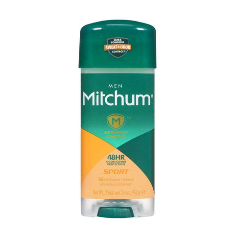 Mitchum Men Advanced Control Gel Anti-Perspirant & Deodorant Sport 96g - YesWellness.com