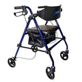 Mobb Aluminum Folding Rollator - 8" Wheels Blue - YesWellness.com