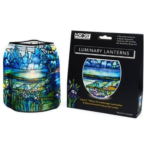 Modgy Luminary Lanterns Iris Landscape - Louis C. Tiffany