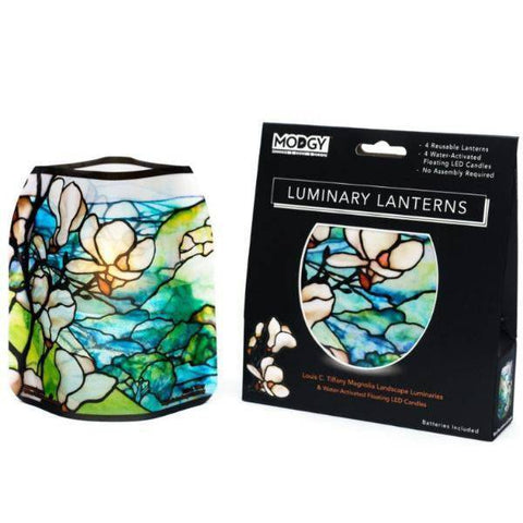 Modgy Luminary Lanterns Magnolia Landscape - Louis C. Tiffany