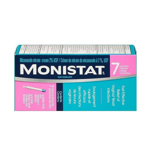 Monistat 7 Vaginal Cream Miconazole Nitrate 2% USP 5g - YesWellness.com