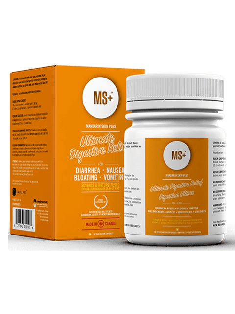 MS+ Mandarin Skin Plus Ultimate Digestive Relief 60 veg capsules - YesWellness.com