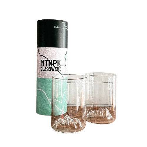 MTNPK Glassware Mount Rundle & Mount Edith Cavell Set