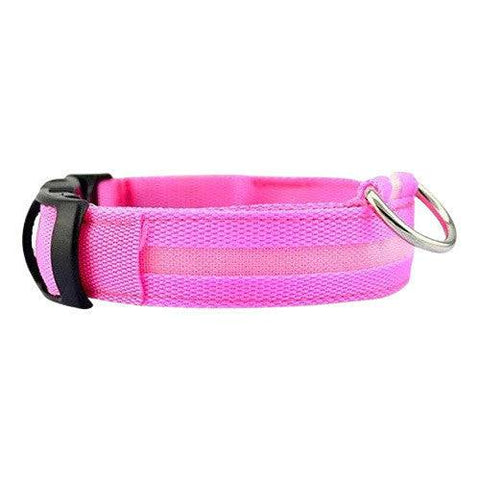 Nack Nax LED Dog Collar - Pink - YesWellness.com