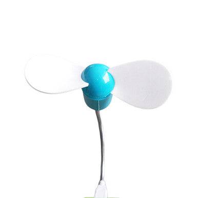 Nack Nax Portable USB Mini Cooling Fan - Blue - YesWellness.com