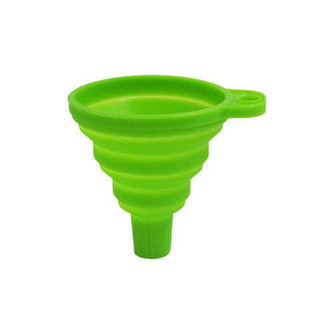 Nack Nax Silicone Collapsible Funnel - Green - YesWellness.com