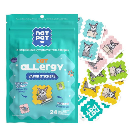 The Natural Patch Cat Allergy Relief Vapor 24 Stickers