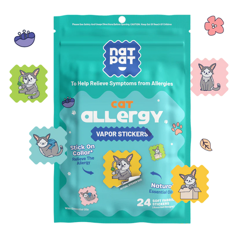 The Natural Patch Cat Allergy Relief Vapor 24 Stickers
