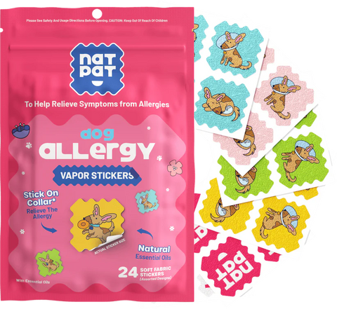 The Natrual Patch Dog Allergy Relief Vapor 24 Stickers