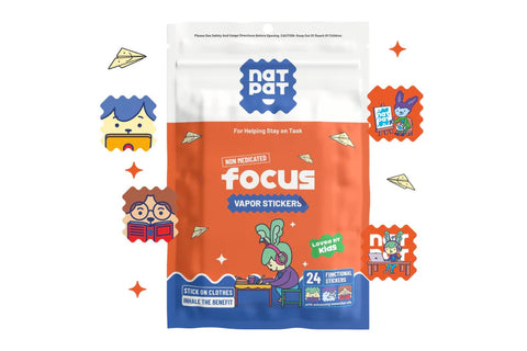 The Natural Patch Focus Vapor 24 Stickers