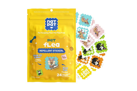 The Natural Patch Pet Flea Repellent 24 Stickers