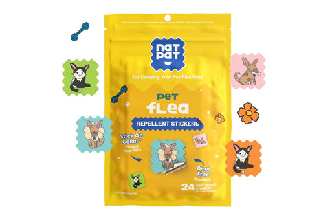 The Natural Patch Pet Flea Repellent 24 Stickers