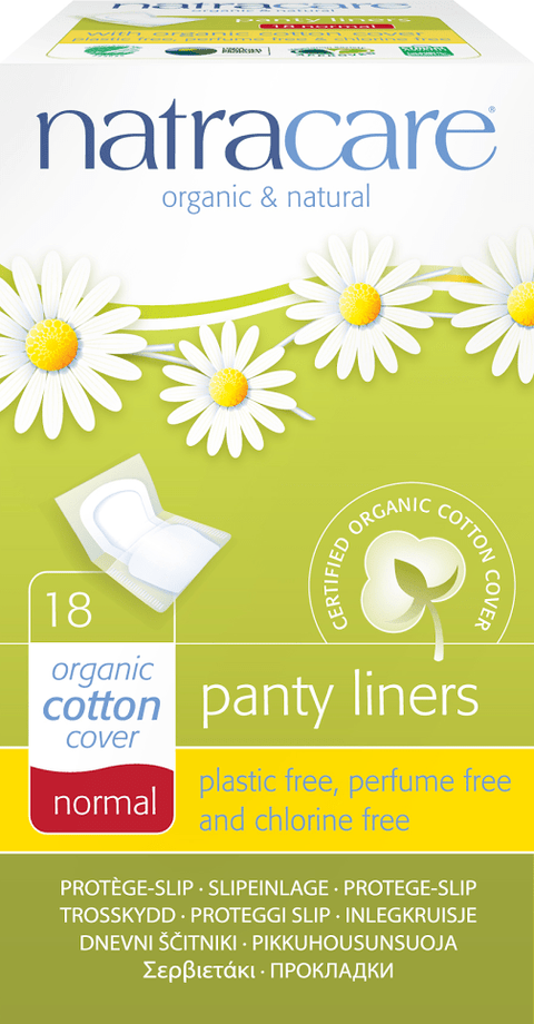Natracare Normal Panty Liners 18 Count - YesWellness.com