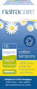 Natracare Organic Applicator Tampons Regular 16 Count - YesWellness.com