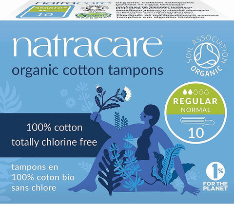 Natracare Organic Cotton Tampons Regular - YesWellness.com