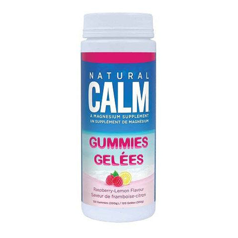 Natural Calm Gummies Raspberry-Lemon Flavour 120 Gummies - YesWellness.com