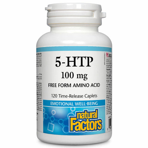 Natural Factors 5-HTP 100mg 120 Time Release Capsule - YesWellness.com