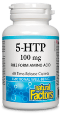 Natural Factors 5-HTP 100mg 60 Time-Release Caplets - YesWellness.com