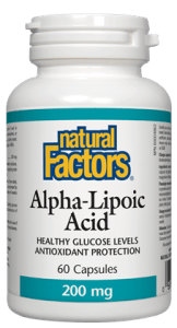 Natural Factors Alpha-Lipoic Acid 200mg Capsules - 60 Capsules - YesWellness.com