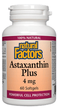 Natural Factors Astaxanthin Plus 4mg Softgels - 60 soft gels - YesWellness.com