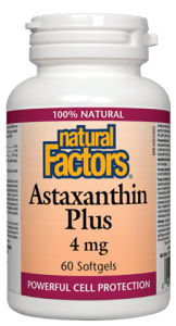 Natural Factors Astaxanthin Plus 4mg Softgels - 60 soft gels - YesWellness.com